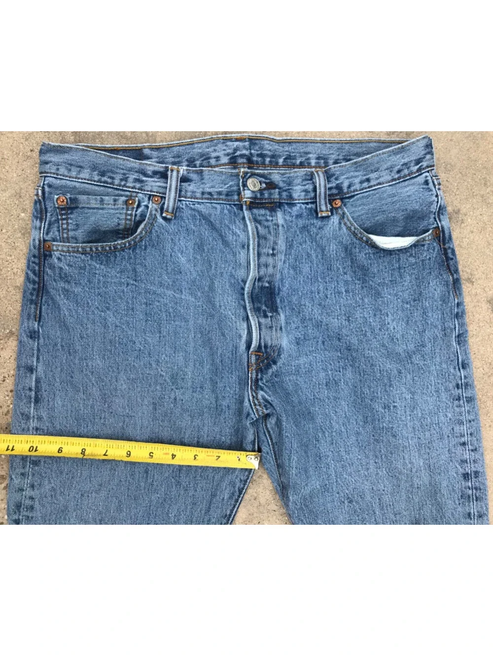 Vintage Levi's 501 Medium Wash Denim Blue Jeans Men's 36X29 Cotton Pants